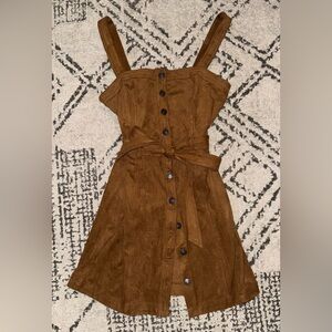 Abercrombie & Fitch suede Tan Dress
